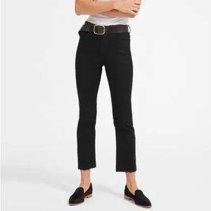 Everlane Black High Rise Kick Crop Jeans